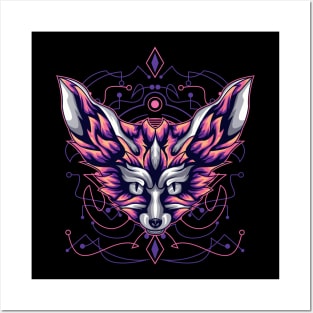 red fox awesome gift Posters and Art